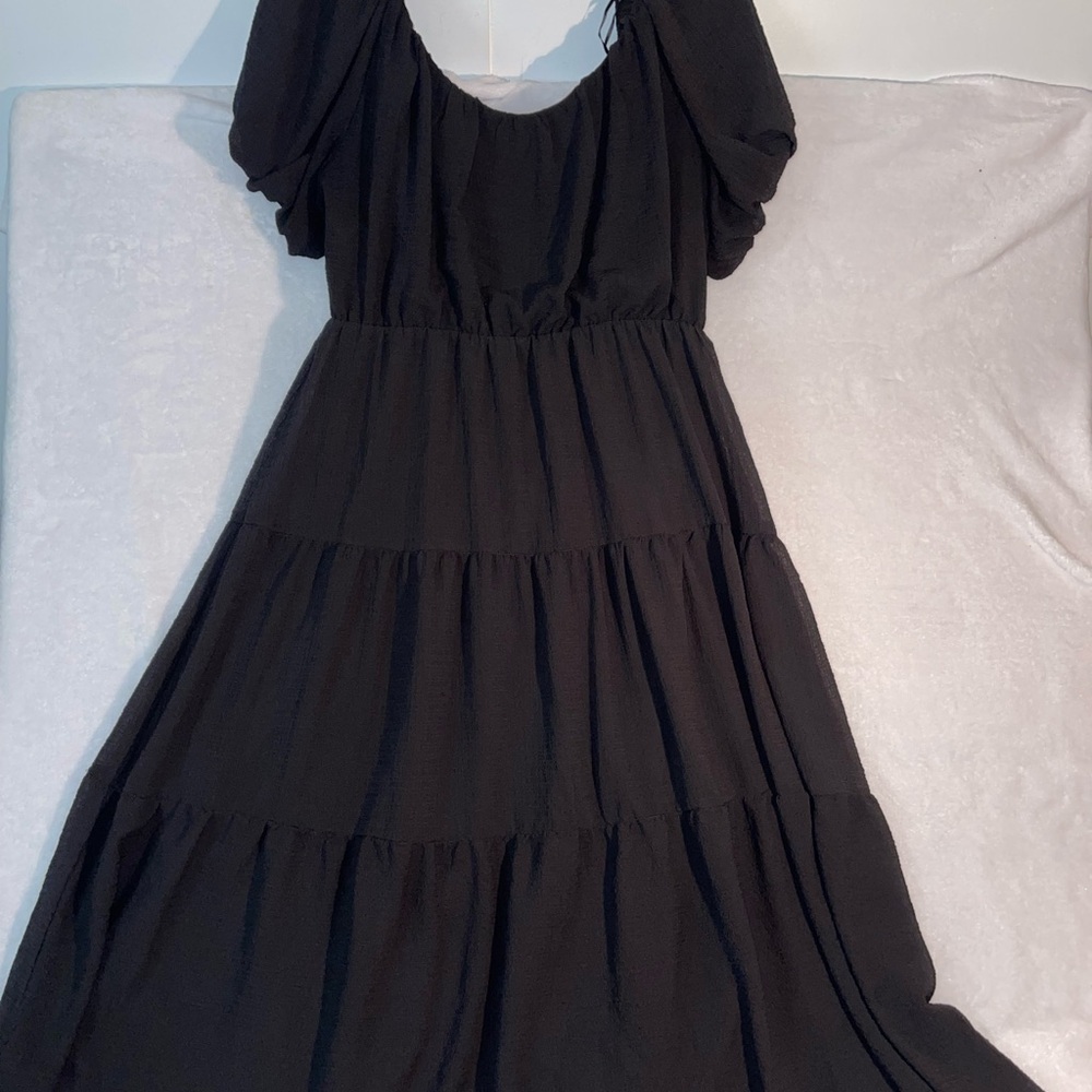 ASTR the label boho midi black dress size xl
